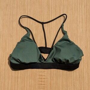 Vovtoria Sport Green Racerback Bralette Top Activewear Athleisure‎ Sports Bra